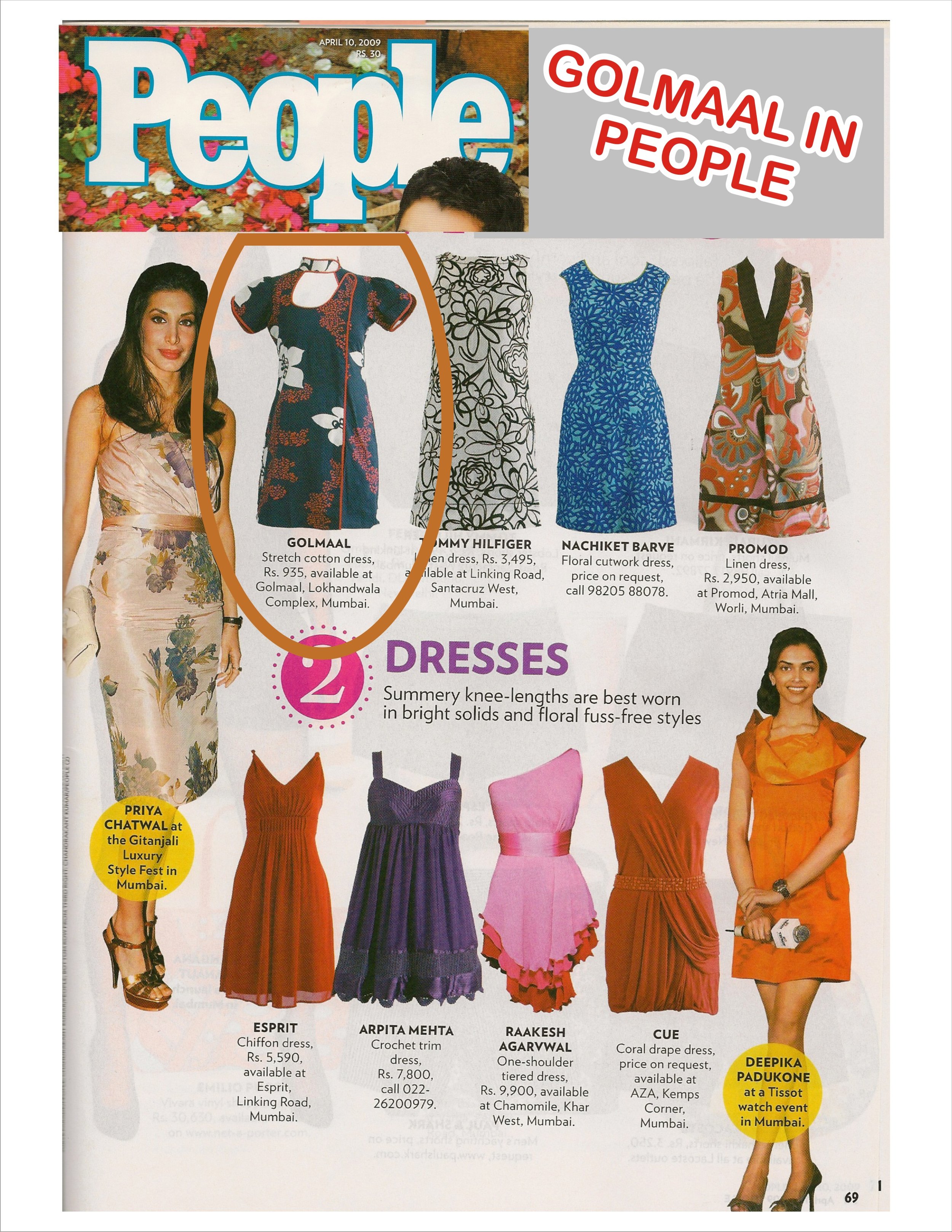 Golmaal Dress in People magazine