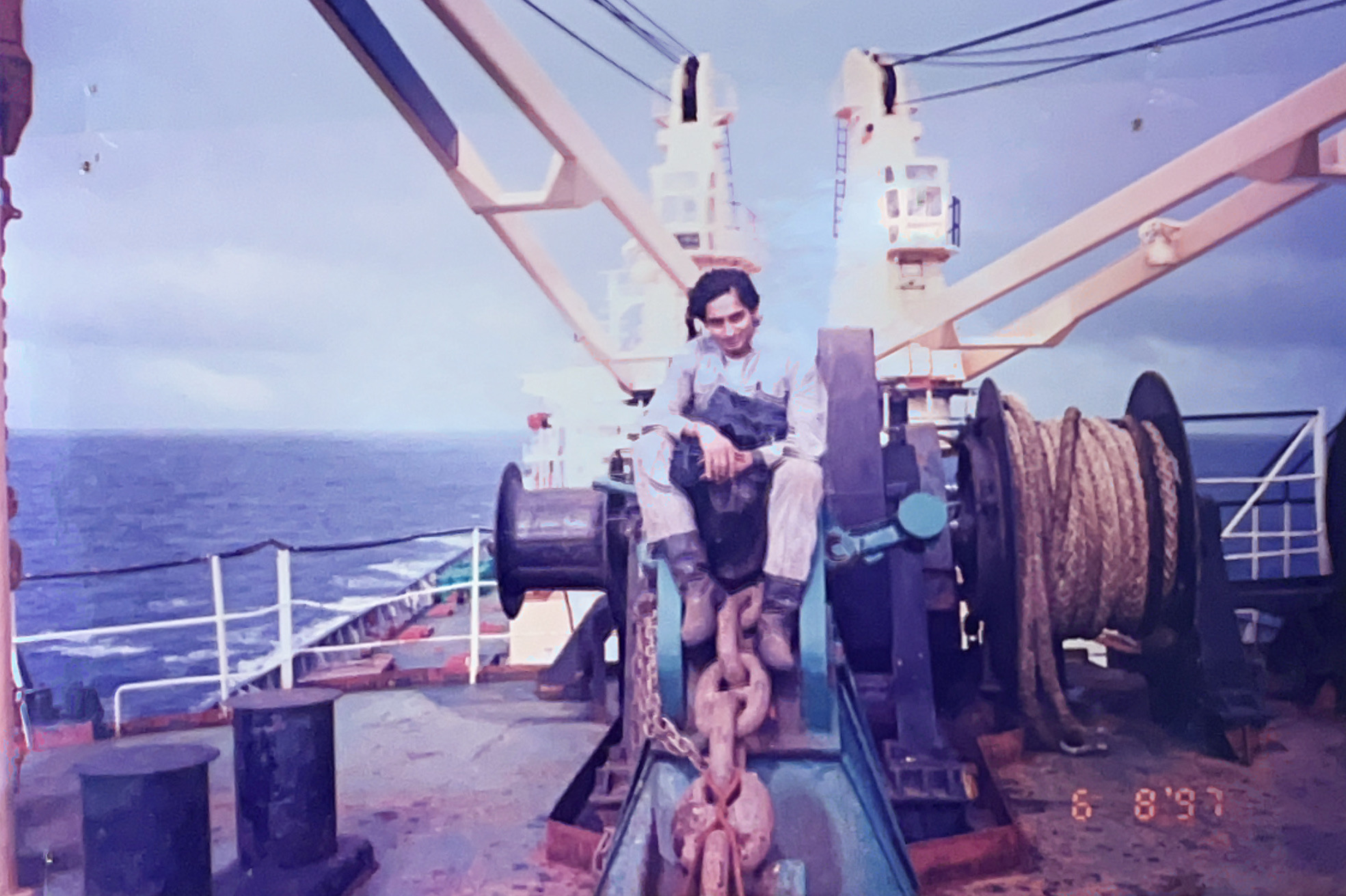 On the Starboard Anchor of MV Ar Rabbu