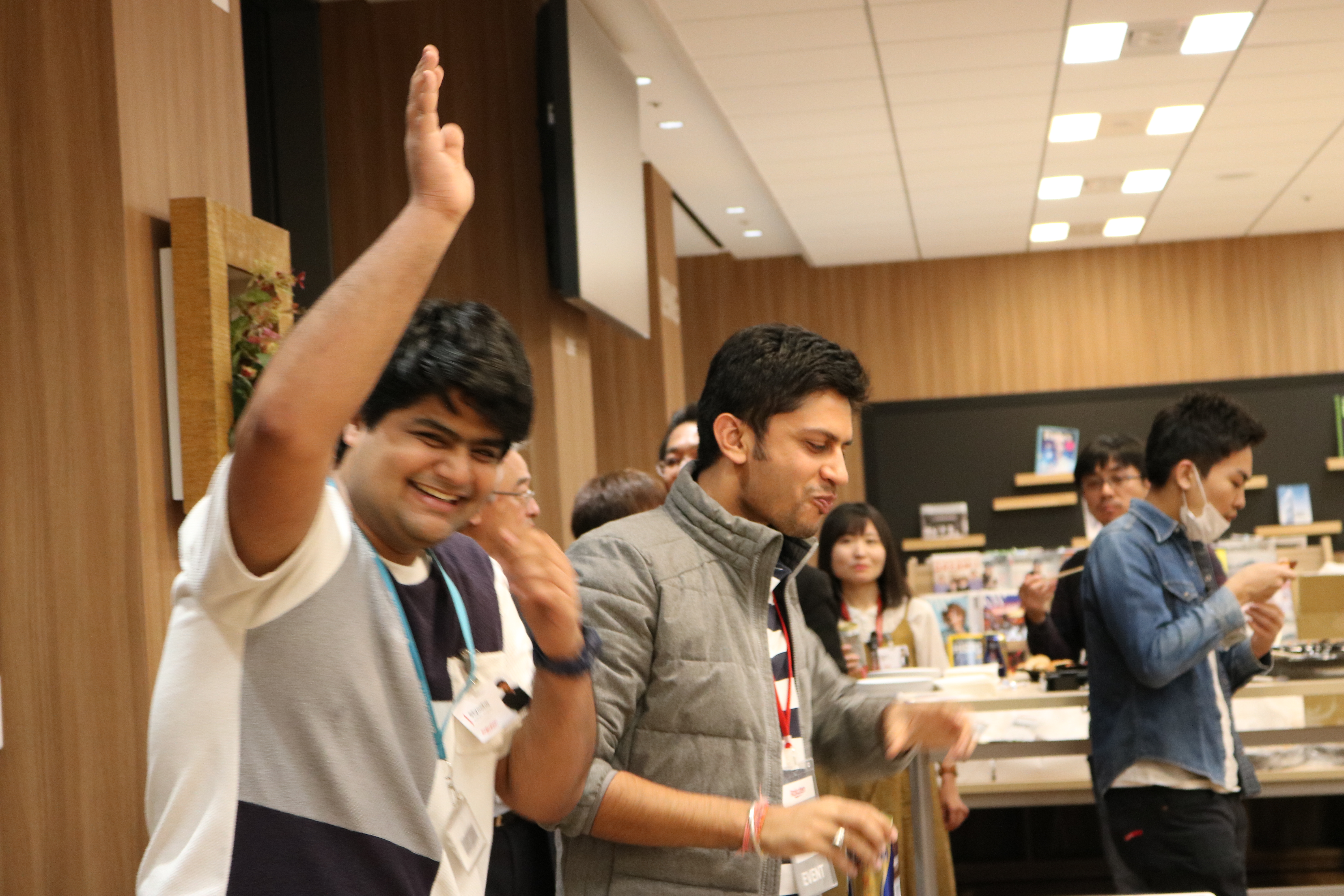 Rakuten hackathon demo day party - celebration